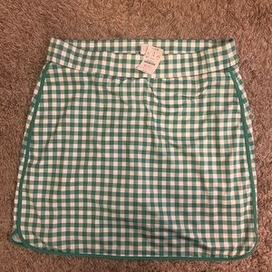 J. Crew gingham skort